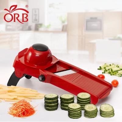 China Viable Free Sample Kitchen Adjustable Blades Mandoline Vegetable Tomato Slicer Slicer Machine for sale