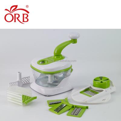 China Competitive Price Multi Function Multi Function Free Sample Manual Food Processor Slicer Cleaver for sale