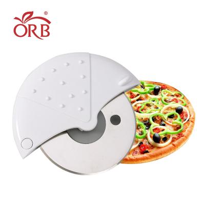 China Sustainable Custom Plastic Stainless Steel Blade Pizza Slicer Cutter Rolling Wheel for sale