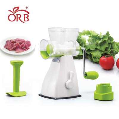 China Single Manual Rotary Nut Kitchen Meat Vegetable Meat Grinder for sale