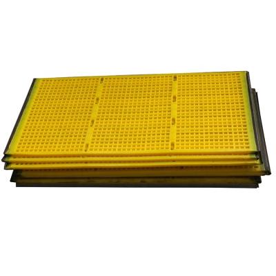 China Mineral Customized Use Resist Polyurethane PU Tensile Screening Mesh With Hooks For Global Industry for sale