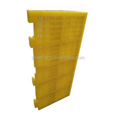 China OEM PU Polyurethane Mesh Screen Modular Molding Panel Dewatering For Vibrating Screen Mining Machinery Parts for sale