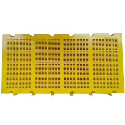 China Modular Ore Urethane Sieve Panel For Mining Screen Lined Steel Plate for sale