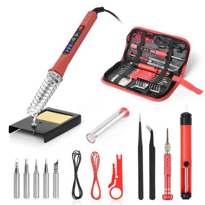 China DIY Tools Amazon Maixi 880R-EU Repair Soldering Tools Adjustable Temperature Soldering Iron With Digital LCD Display Electric Tool Kit for sale