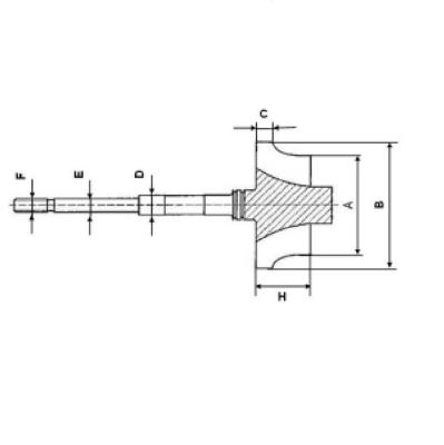 China GTB2060VKLR Shaft Wheel 802774-0004/802774-0005/802774-0006/A6420901686/A6420901186 Turbine Shaft Universal for sale