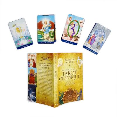 China Entertainment design custom printing tarot card deck with classic tarot deck booklet Oracle mythological tarot for sale