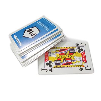 China Entertainment Copper Plate Card Color Style Unique Simple Solitaire Form Card Back Blue Playing Card Poker for sale