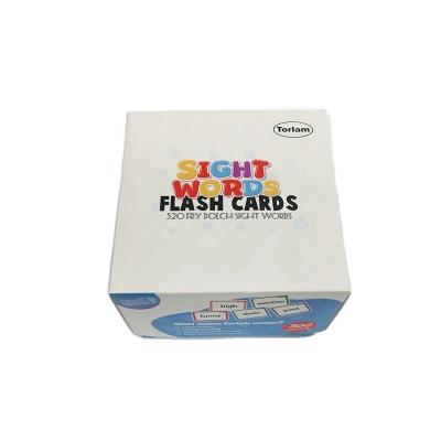 China High Quality Customized Education Sight Words Flash Cards Kids Learning English Card for sale