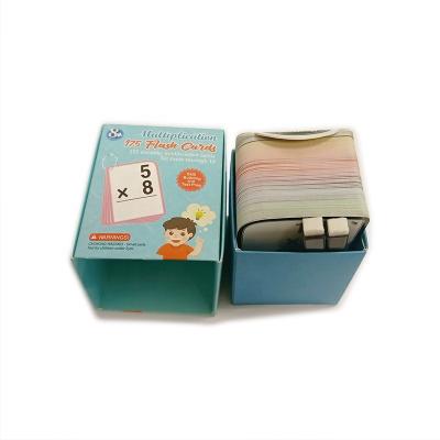 China Education Maker Custom Printing Educational Flash Cards For Kids With Math Card Games for sale