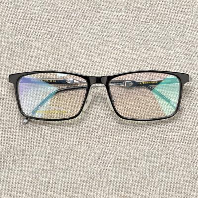 China Prescription Germany Titanium Eyeglasses Red Spot Allotted Optical Frames Prescription Glass Eyeglass Men's Eyewear for sale