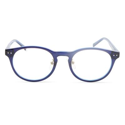 China 2021 Fashion Anti-blue Computer Glasses YMO High Quality Unisex Round Acetate Glasses Light Blue Anti Blue Eyeglasses Blocking Computer Glasses for sale