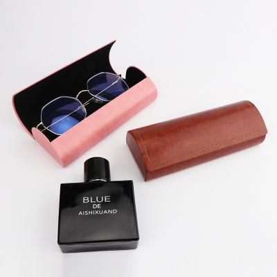 China Unisex Custom Logo Leather Glasses Cases For Sun Glasses Case For Glass Optical Frame Computer Eyewear Box for sale