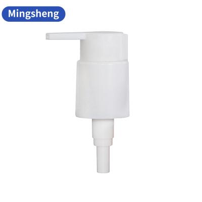 China Non Spill 0.5cc No Touch 24/410 Treatment Pump Spring Metal Outside Plastic PP Lotion Pump For Cosmetic Bottles for sale