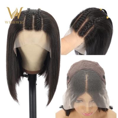 China Silky Straight Wave Bob Glueless Wig Indian For Straight Braids Full Hd Deep Blue Silk Top Lace Closure Ombre Wave Hair Frontal Wigs for sale