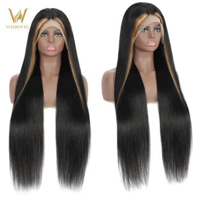 China Wholesale Bulk Silky Straight Blonde Highlight Tl27 Hd Remi 100% Straight Loose Wave Lace Headband Wigs Hair Free Shipping Vendors Free Full for sale