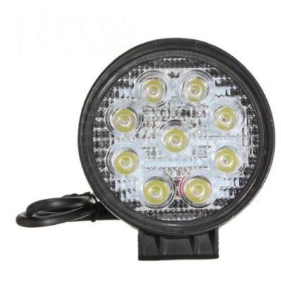 China 27W 9LED Round Spot Beam Lamp LED Car Work Light for sale