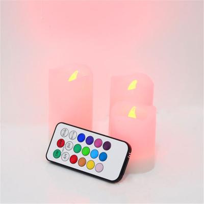 China 3 PCS/ Set Wireless Remote Control Wax LED Candle Light for sale