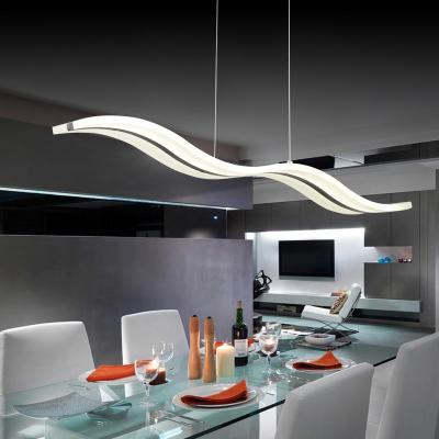 China Modern 38W White Acrylic LED Chandelier for Dining Room for sale