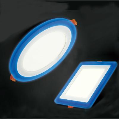 China 5w/9w/16w/24W AC85-265V CE RoHS Round /square blue+white Led Panel Light for sale