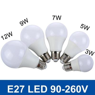 China SMD5730 Fast Heat  E27 3W/5W/7W/9W/12W 220V/110V Real Watt Bright Lampada LED Bulb for sale