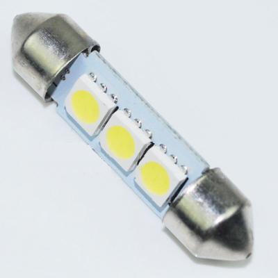 China 36mm 12V 0.9W 42LM  3 SMD 5050 LED Bulb Cold White Festoon Interior Dome Auto LED Car Lamp for sale