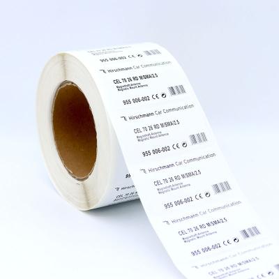 China Waterproof Wholesale Custom Size Thermal Paper Printing Label Stickers for sale