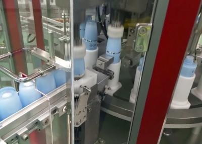 China Fluid Filling And Capping Machine , Cosmetic Packaging Equipment Skin Care Emulsion for sale