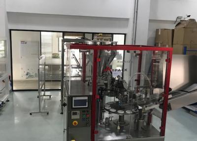 China Touch Screen Cosmetic Tube Filling Machine , Tube Packing Machine Easy Operation for sale