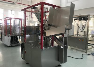 China Eco Friendly Automatic Tube Filling Machine 60 Pieces / Min Hot Gun Heating System for sale