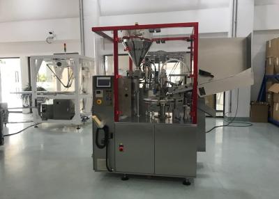 China Hair Care Aluminium Tube Sealing Machine , Cosmetic Tube Filling Machine for sale