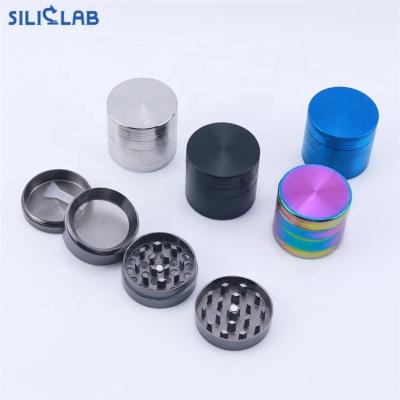 China Custom Milling Metal 40mm Top Portable Magnetic Rotary Herb Grinder Smoking Logo 63mm 50mm Grinder Stash Crusher Roller Maker Accessories for sale