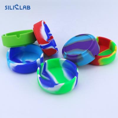 China High Quality Colorful Silicone Smoking Accessories SLILCLAB China Factory Wholesale Smoking Ashtray for sale