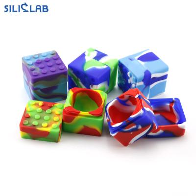 China Wholesale Siliclab Accessories 60ML Mixed Color Silicone Smoking Wax Combinable Smoking Container for sale