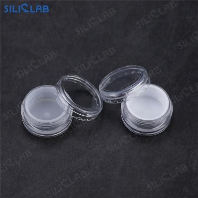 China 5ml Clear Silicone Oil Storage Wax Jars Concentrate Container High Sealing Stored Wax Jar Smoking Accessories for sale