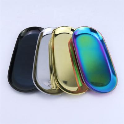 China Custom Colored Stainless Steel Tray Smoking Trays 18*8.5*1 cm Smoking Smoking Serving Trays / Storage Trays for sale