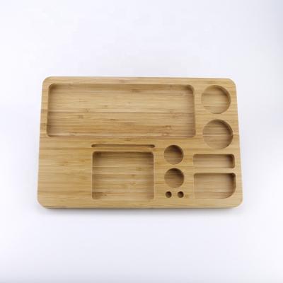 China Universal Custom Herb Serving Tray Bamboo Tray Smoke Shop Products Tobacco Smoking Accessories for sale