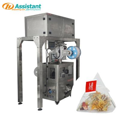 China CLOTHING 4 Heads Weighing Triangle Tea Bag Automatic Nylon Loose Tea Leaf Packing Machine Price for sale