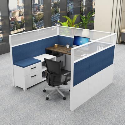 China Single Seat Contemporary Modern Electric Height Adjustable Office Call Center Desk Cubicle Standing Workstation for sale