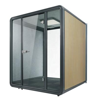 China Modular Portable Office Acoustic Booth Meeting Room Pod Telephone Caller Soundproof Booth for sale