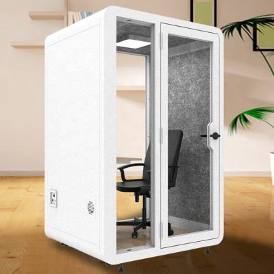 China Privacy Modular Silent Movable Office Booth Soundproof Assembling Work Pod Eco - Friendly for sale