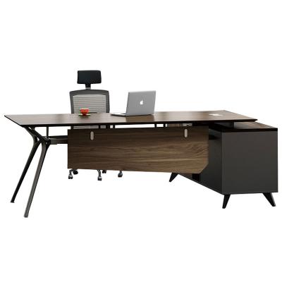 China China factory HIGH END mesas de oficina MDF desk executive table office furniture wood L shaped computer desk for sale