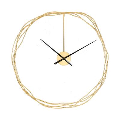 China Wholesale Style Wind Decorative Wall Clocks Living Room Art Wall Clock Creative Light Luxury Scandinavian Antique Restaurant Minimalist Decorative Wall Clock for sale