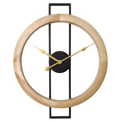 China Wholesale Antique Black Indoor Creative Custom Cycle Wall Clock Metal Mechanical Device Style Decorative Wall Clock for sale