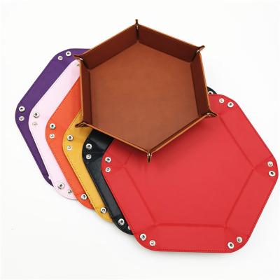 China Fashionable High Quality Custom Dice Game Set Bag DND Wholesale Leather Dice Box With Game Dungeons And Dragons Box Dice for sale