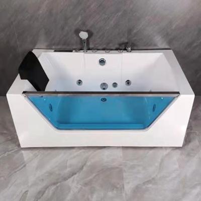 China cheap skirt massage one person whirlpool bathtub (straight skirt) Ningjie new double side design for sale