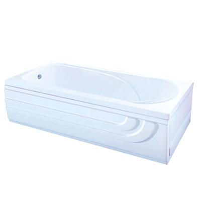 China Cheapest Price Flexible Acrylic Double Apron Skirt Acrylic Soaking Bathtub (408B) for sale