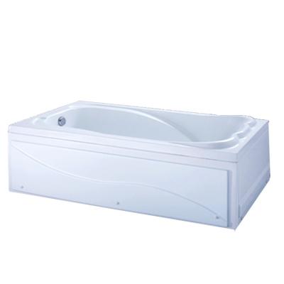 China Body Soaking Hotel Used Two Side Apron Acrylic Portable Bathroom Bathtub (420) for sale