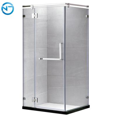 China Modern Ningjie Shower Room Stainless Simple Mood Glass Frameless Shower Door for sale