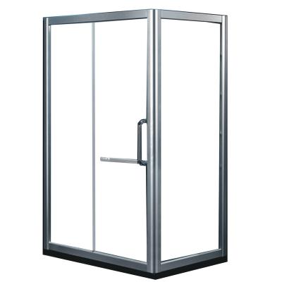 China Ningjie Modern Simple Shower Enclosur 1200*800 Glass Sliding Shower Door Glass Cheaper Shower Room (A-025) for sale