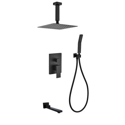 China With Sliding Bar Hot Selling Dark Equipment Bathroom Shower Set for sale